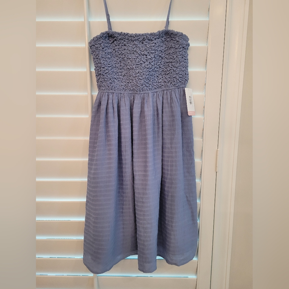 Hem And Thread Smock Dress